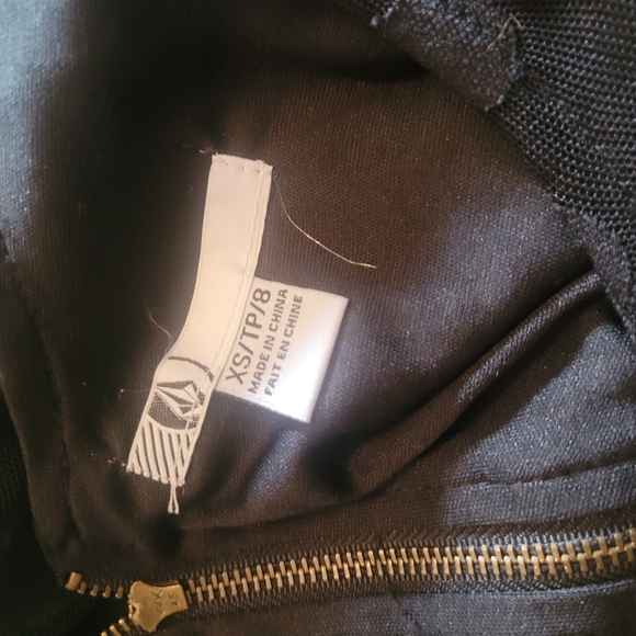 Volcom Black Mesh Polka Dot Scoop Neck Dress XS - Picture 7 of 7